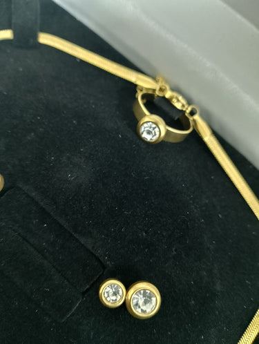 Modern Opulence: Stainless Steel Elegance in 18K Gold
